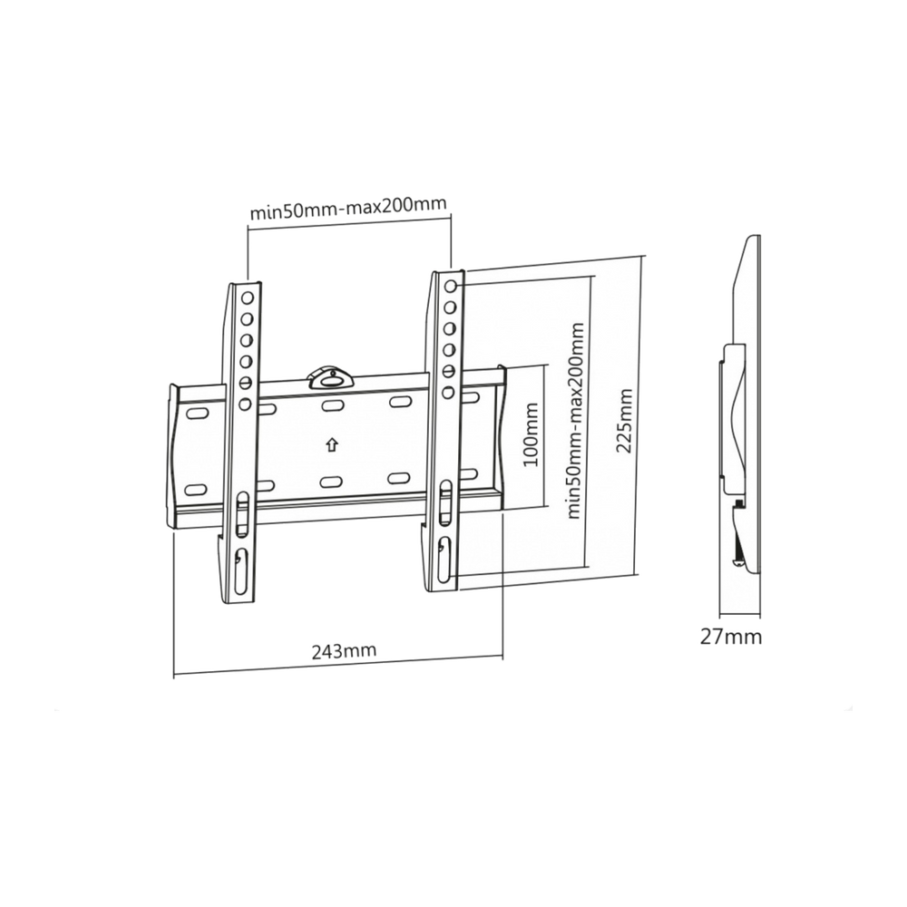 Staffe fisse 23"-42"