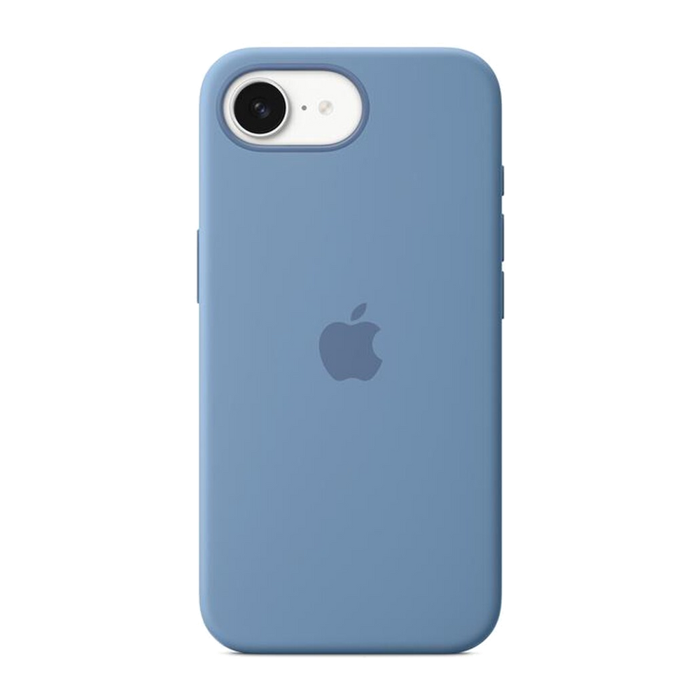 Apple Custodia in silicone per iPhone 16e-Blu inverno