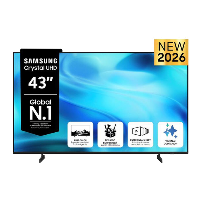 Samsung Smart TV LED 4K 43" UE43U7000HUXZT-Black