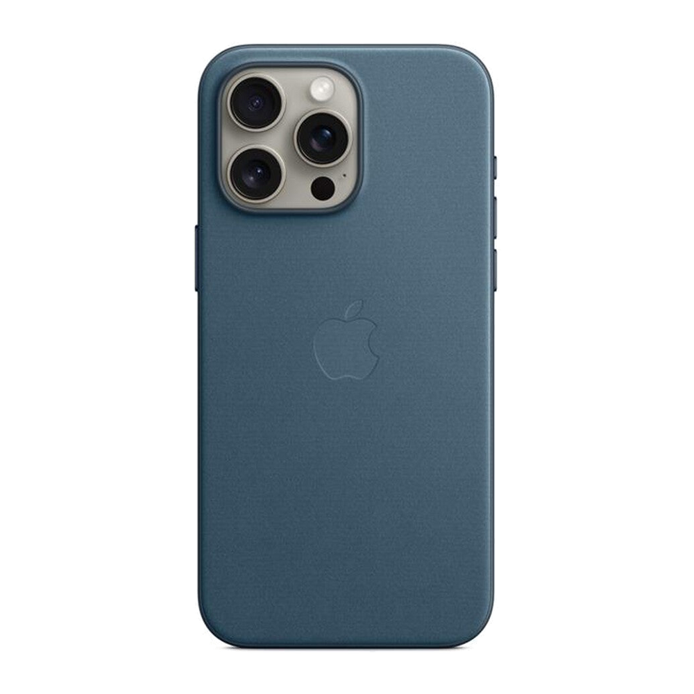 Apple Custodia MagSafe tessuto iPhone 15 Pro-Blu Pacifico