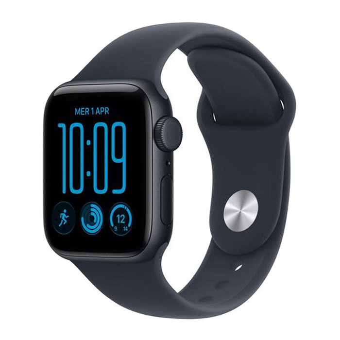 Apple Watch SE 3 GPS+Cellular 40mm Alluminio Mezzanotte-Sport Band Blu marino - M/L