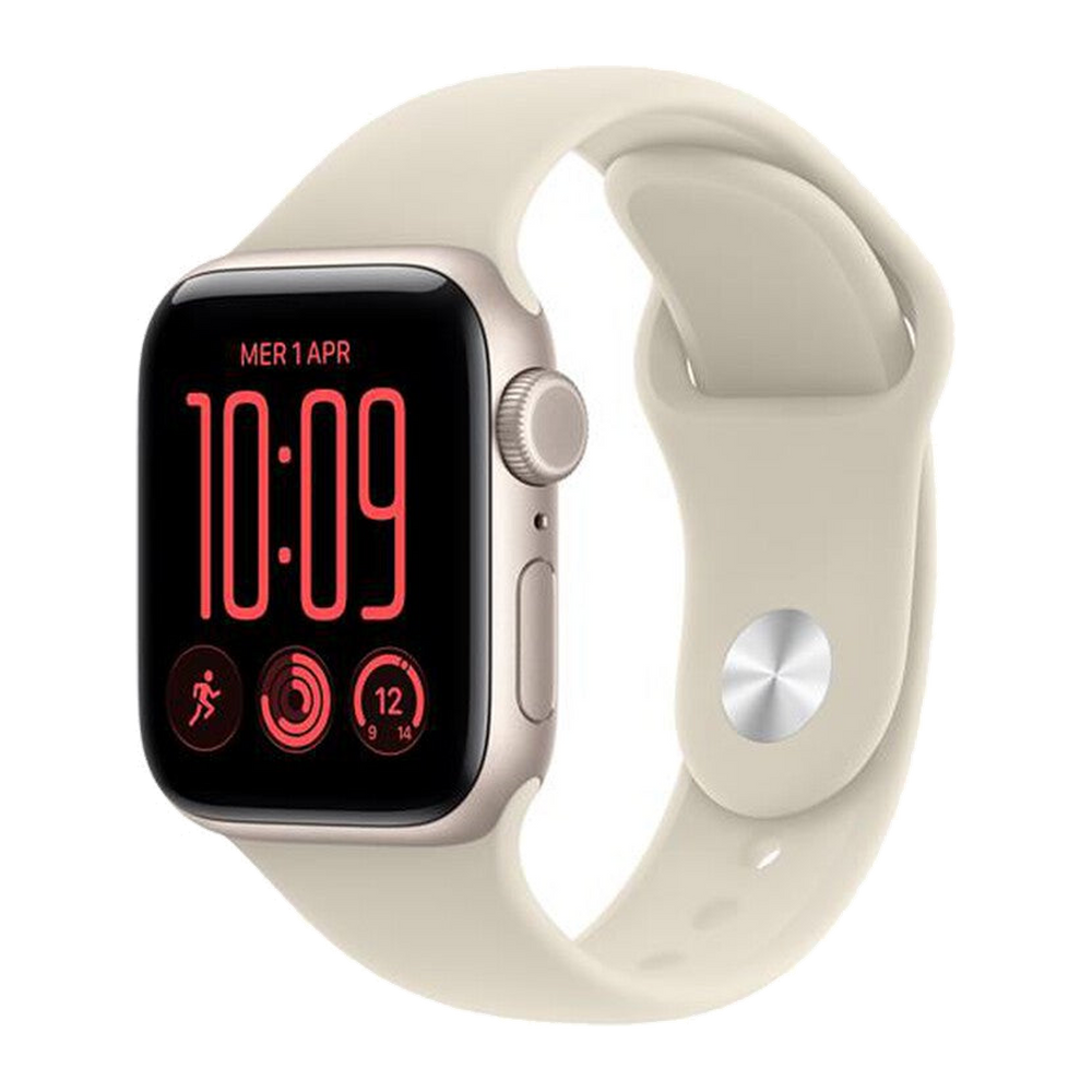 Apple Watch SE 3 GPS + Cellular 40mm Alluminio Galassia-Sport Band Sabbia - S/M