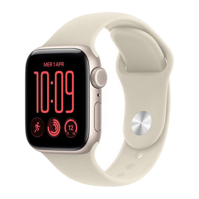 Apple Watch SE 3 GPS + Cellular 40mm Alluminio Galassia-Sport Band Sabbia - S/M