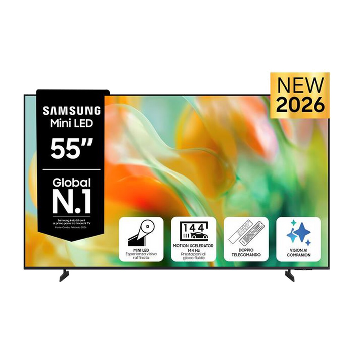 Samsung Smart TV Mini LED 4K AI 55" UE55M80HAUXZT-Titan Black