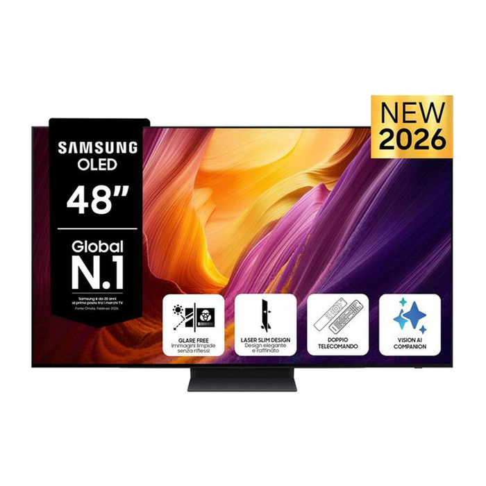 Samsung Smart TV OLED 4K AI 48" QE48S95HAEXZT-Graphite Black