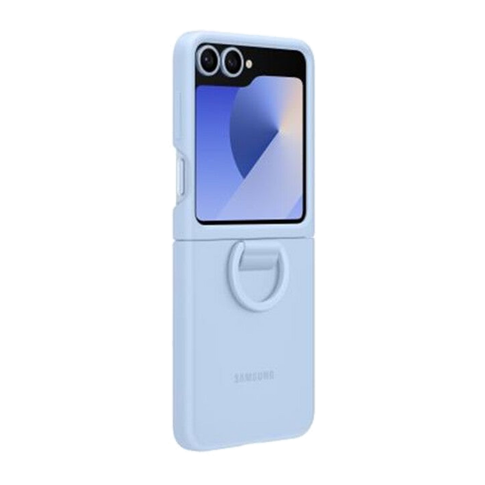 Samsung Cover SILICONE RING CASE per Galaxy Z Flip6-Blue