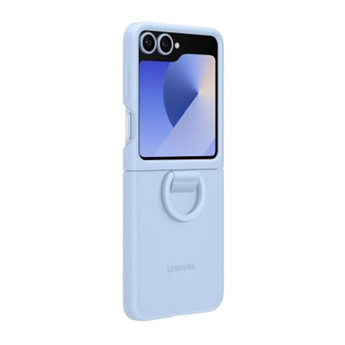 Samsung Cover SILICONE RING CASE per Galaxy Z Flip6-Blue