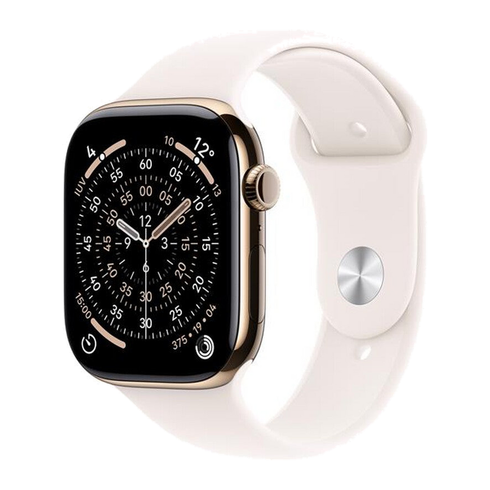 Apple Watch Series 11 GPS + Cellular 46mm Titanio-Oro - Band Rosa Fard - M/L