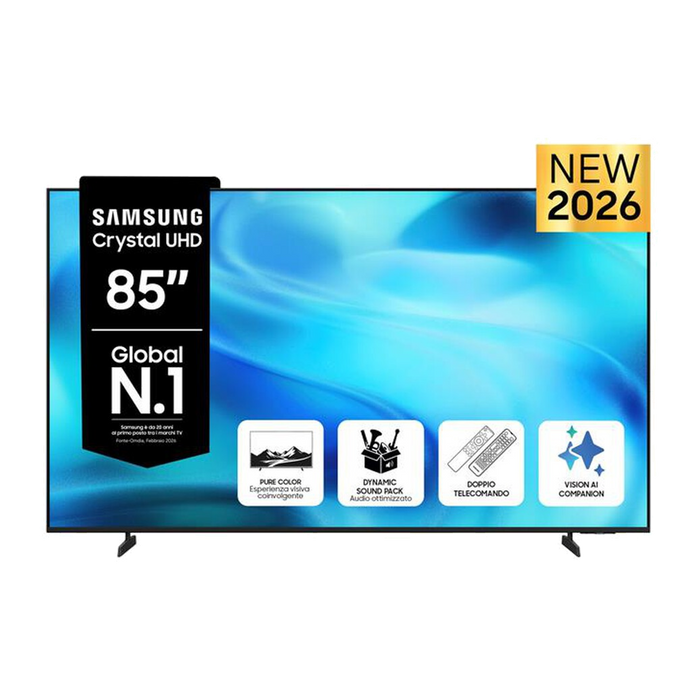 Samsung Smart TV Crystal 4K Vision AI 85" UE85U8000HUXZT-Black