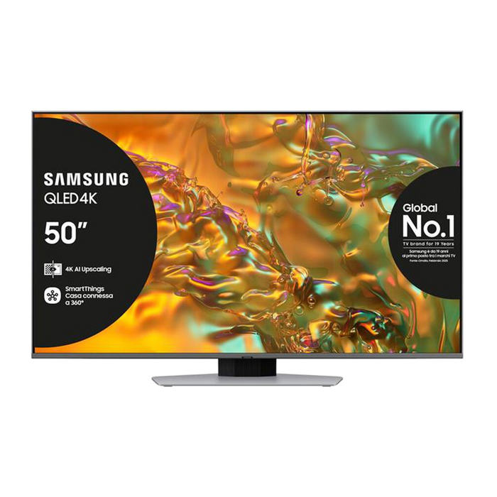 Samsung Smart TV Q-LED UHD 4K 50" QE50Q80DATXZT-ECLIPSE SILVER