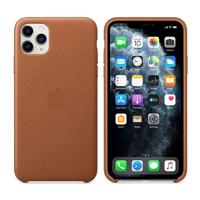 Apple Custodia in pelle per iPhone 11 Pro Max-Saddle Brown