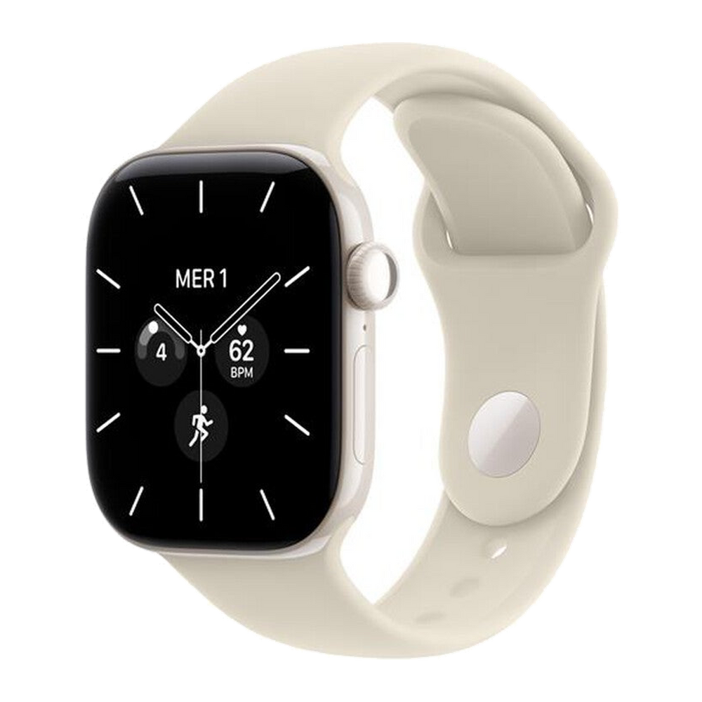 Apple Watch Series 12 GPS + Cellular 42mm Ceramica Perla-Sport Band Sabbia - M/L