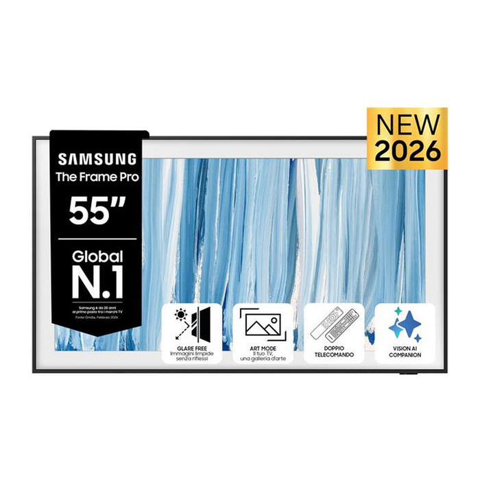 Samsung Smart TV The Frame Pro QLED 4K AI QE55LS03HWUXZT-Black