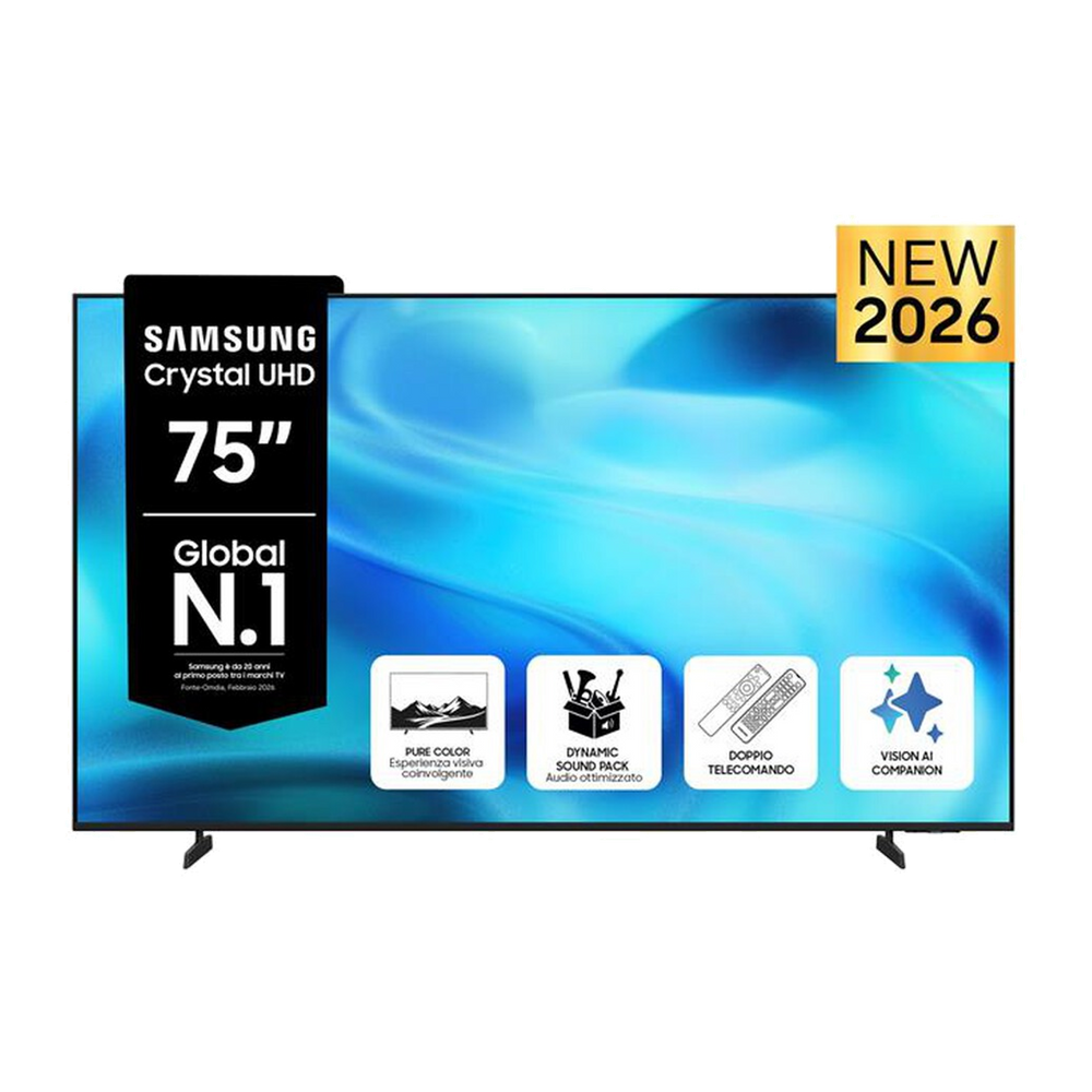 Samsung Smart TV LED 4K 75" UE75U8000HUXZT-Black
