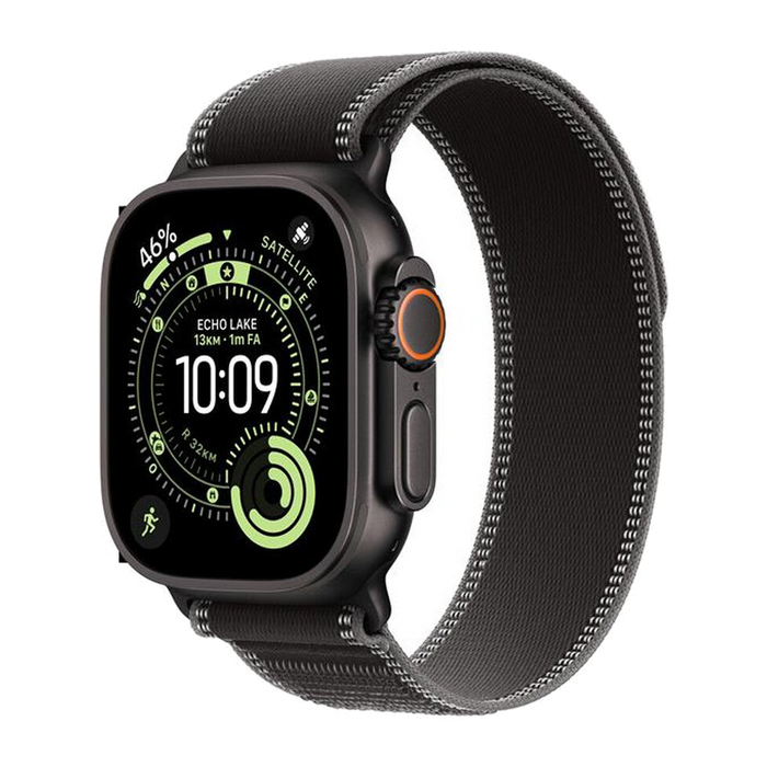 Apple Watch Ultra 3 GPS + Cellular 49mm Titanio Nero-Trail Loop Nero/Cenere - M/L