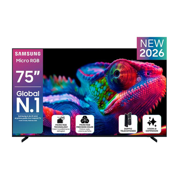 Samsung Smart TV Micro RGB Vision AI 4K 75" MRE75R85HAUXZT-Titan Black