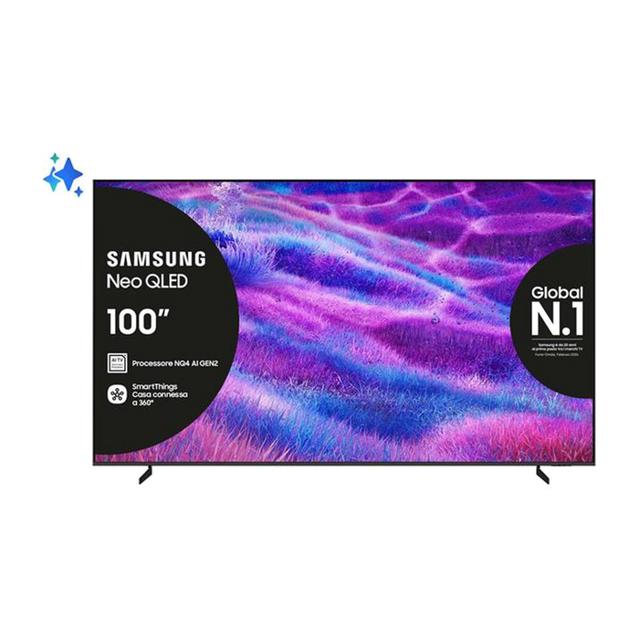 Samsung Smart TV MINI LED UHD 4K 100" QE100QN80FUXZT-Carbon Silver