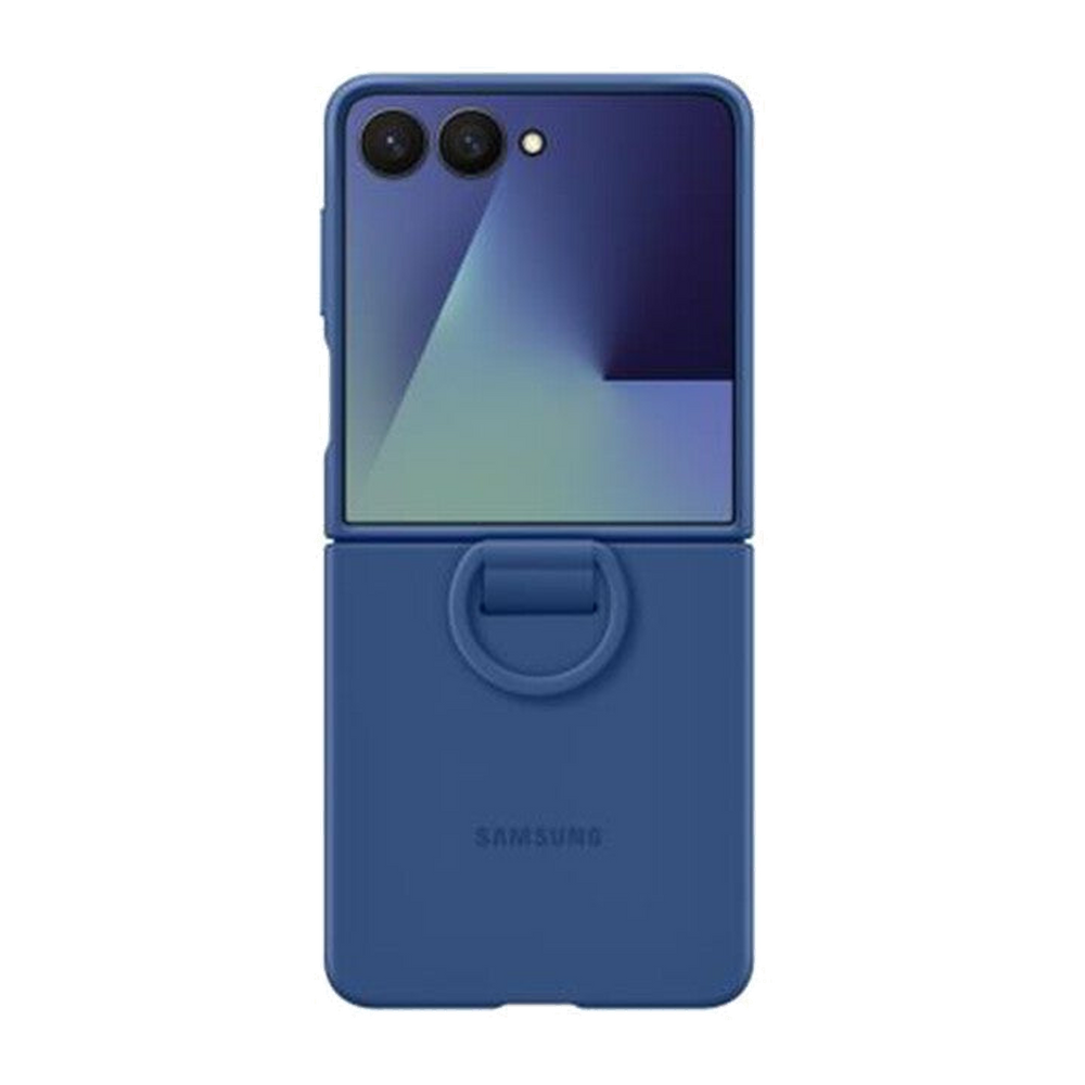 Samsung Cover SILICONE RING CASE per Galaxy Z Flip7-Blue