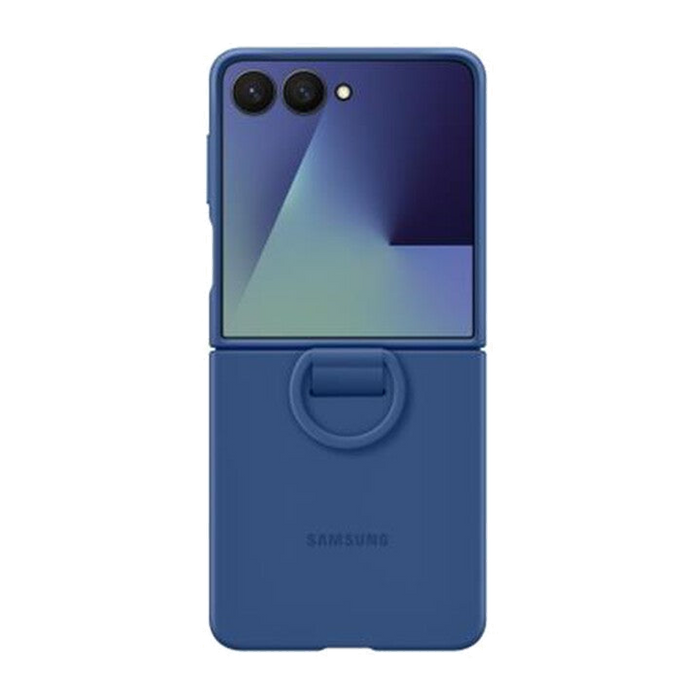 Samsung Cover SILICONE RING CASE per Galaxy Z Flip7-Blue