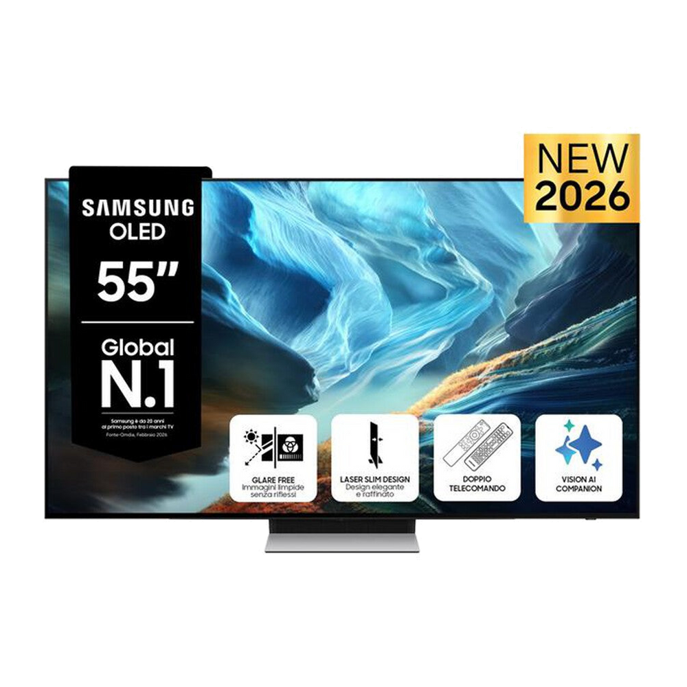 Samsung Smart TV OLED 4K Vision AI 55" QE55S90HAEXZT-Graphite Black