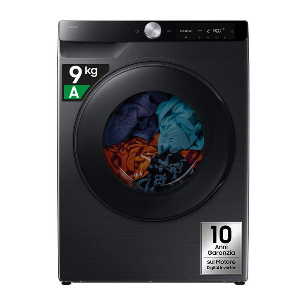 Samsung Lavasciuga WD90DG6G94BBU3 9/5KG Classe A-nera con oblò e display nero