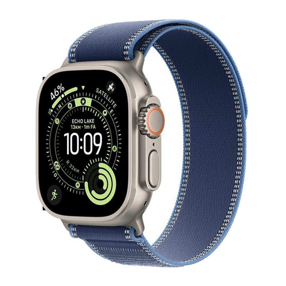 Apple Watch Ultra 3 GPS + Cellular 49mm Titanio Naturale-Trail Loop Blu/Blu Acceso S/N