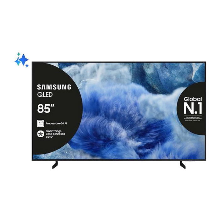 Samsung Smart TV Q-LED UHD 4K 85" QE85Q8FAAUXZT-Titan Gray