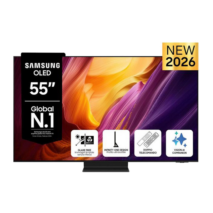 Samsung Smart TV OLED 4K AI 55" QE55S95HFTXZT-Graphite Black