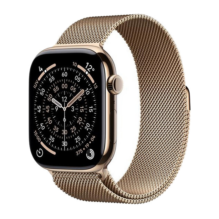 Apple Watch Series 11 GPS + Cellular 46mm Titanio-Oro - Loop Milanese Oro - M/L