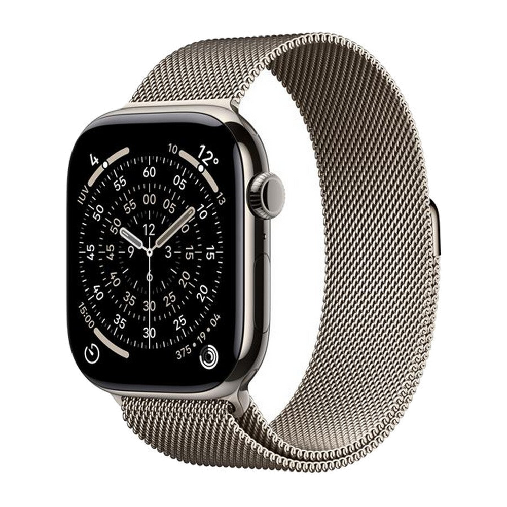 Apple Watch Series 11 GPS + Cellular 46mm Titanio-Loop Milanese Naturale - S/M