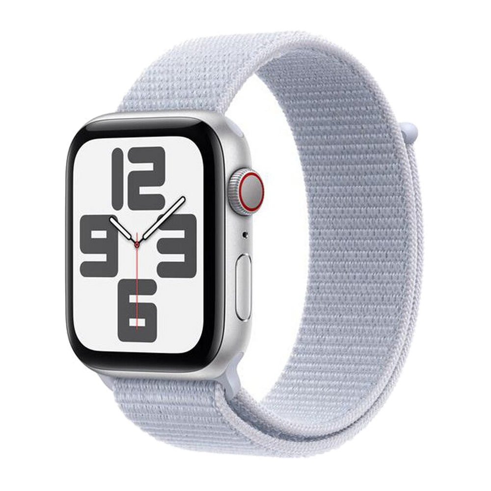 Apple Watch SE GPS + Cellular 44mm Cassa Alluminio-Argento - Sport Loop Azzurro