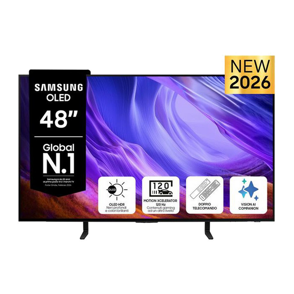 Samsung Smart TV OLED 4K AI 48" QE48S85HAEXZT-Graphite Black