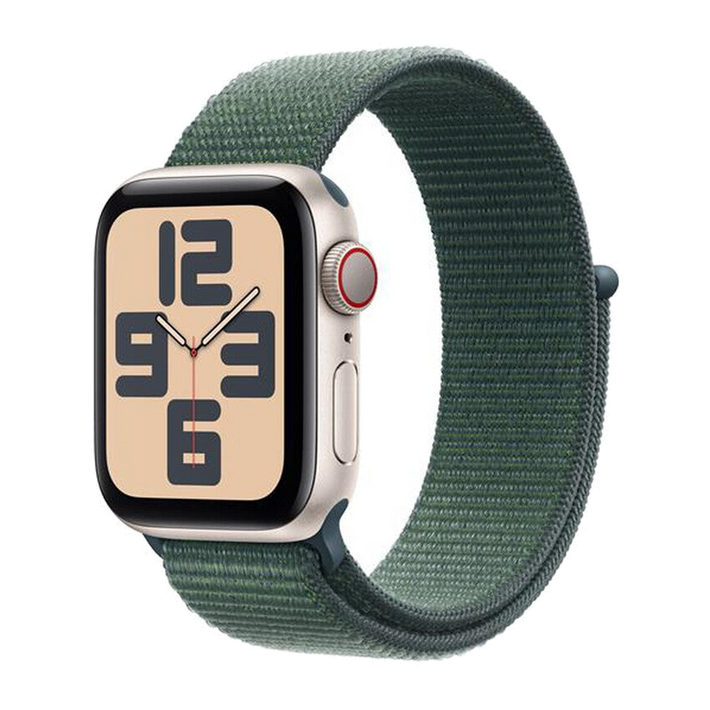 Apple Watch SE GPS + Cellular 40mm Cassa Alluminio-Galassia - Sport Loop Verde