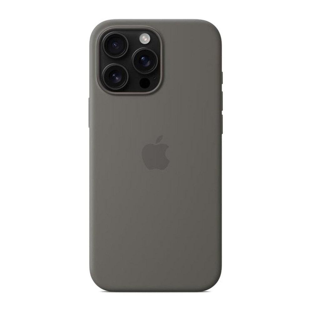 Apple Custodia MagSafe in silicone per iPhone 16 Pro Max-Grigio Pietra