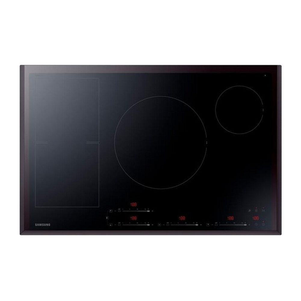 Samsung Piano cottura induzione NZ84F7NC6AB/ET 80 cm-Vetro Ceramica Nero