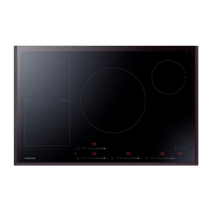 Samsung Piano cottura induzione NZ84F7NC6AB/ET 80 cm-Vetro Ceramica Nero