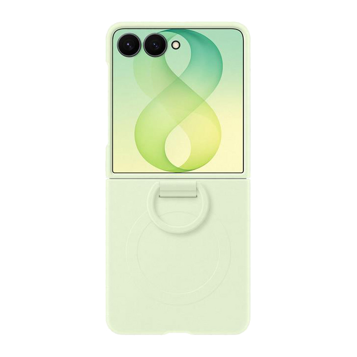 Samsung Custodia Silicone Ring Magnet per Galaxy Z Flip8-Green