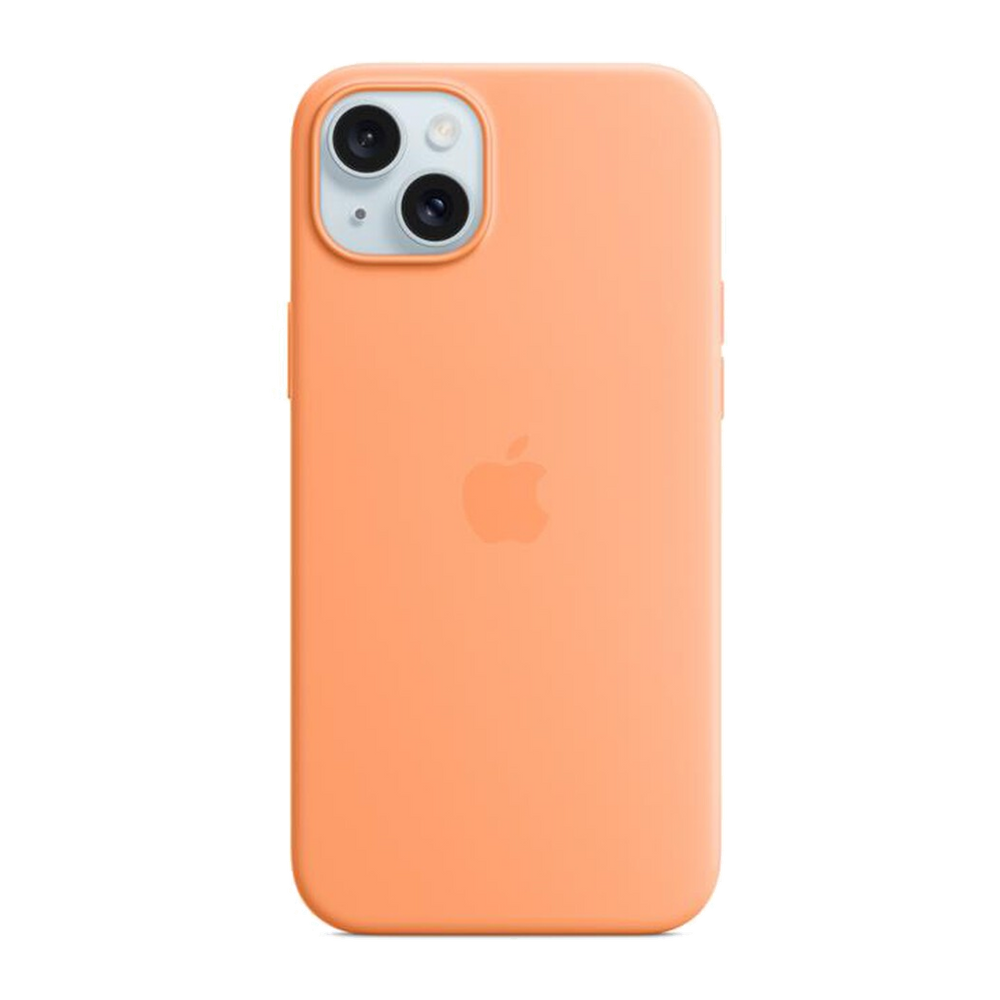Apple Custodia MagSafe silicone iPhone 15 Plus-Aranciata