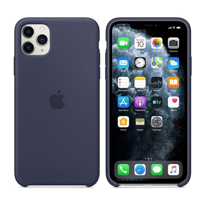 Apple Custodia in silicone per iPhone 11 Pro Max-Blu notte