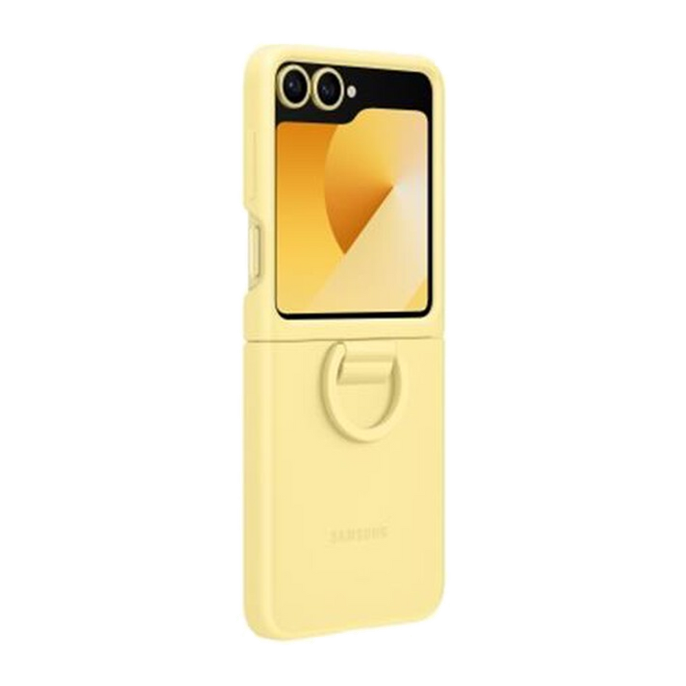 Samsung Cover SILICONE RING CASE per Galaxy Z Flip6-Yellow