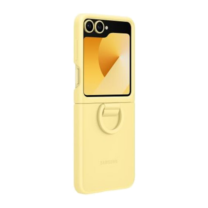 Samsung Cover SILICONE RING CASE per Galaxy Z Flip6-Yellow