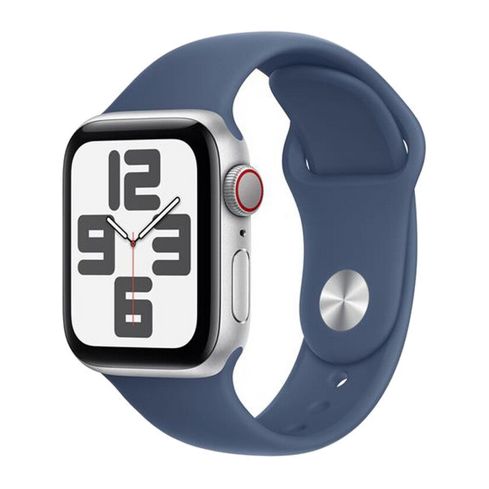 Apple Watch SE GPS + Cellular 40mm Cassa Alluminio-Argento Sport Band Denim - M/L