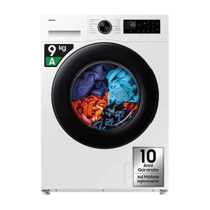Samsung Lavatrice WW90DG5G34AEET 9 Kg Classe A-bianca con oblò e display nero