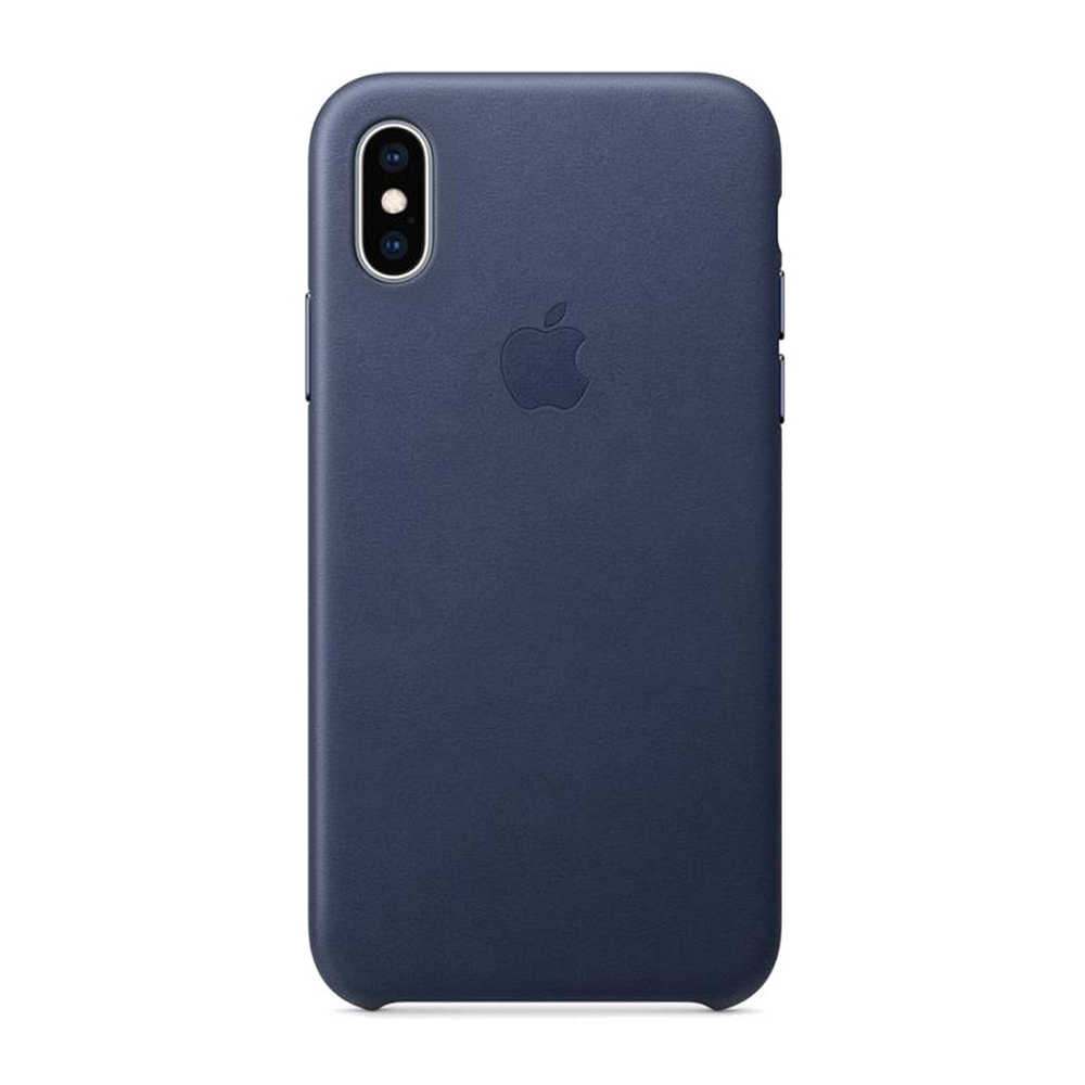 Apple Custodia in pelle per iPhone XS MAX-Blu Notte