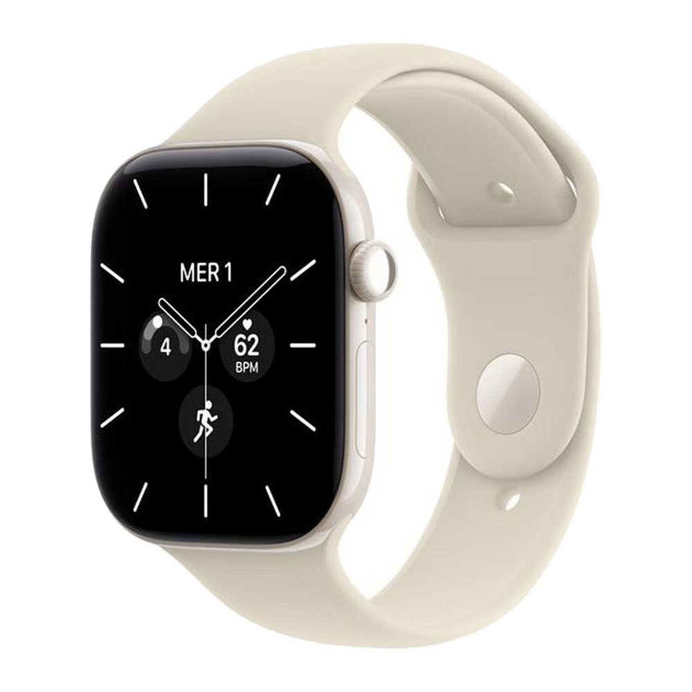 Apple Watch Series 12 GPS + Cellular 46mm Ceramica Perla-Sport Band Sabbia - M/L