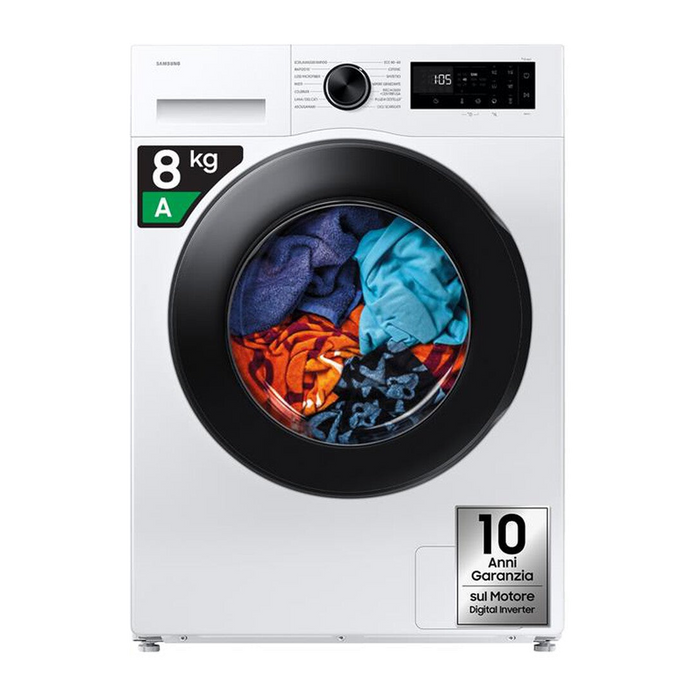 Samsung Lavatrice WW80FG5L32AEET 8Kg Classe A-Bianco