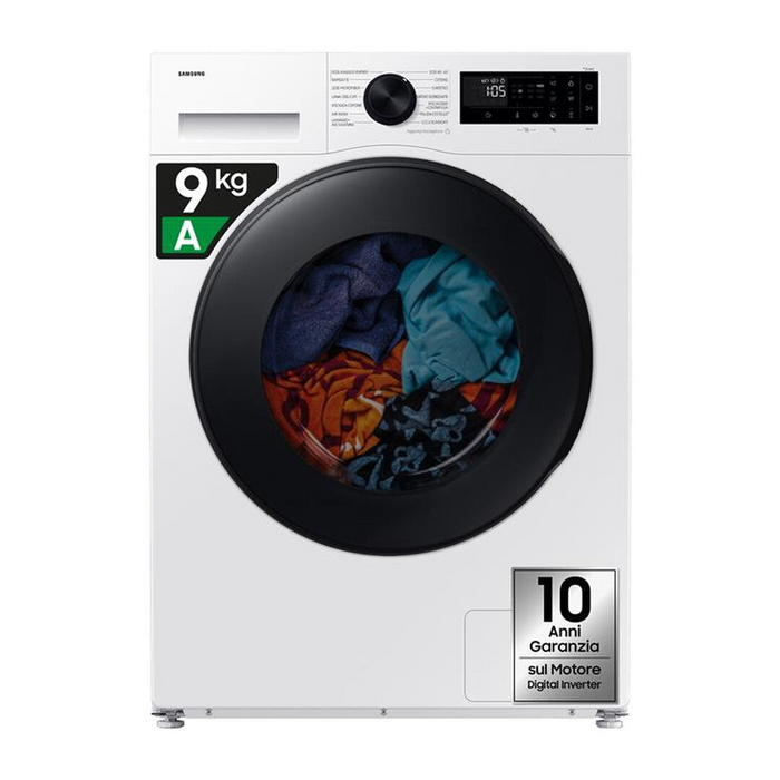 Samsung Lavasciuga WD90DG5G34BEET 9/5Kg Classe A/E-bianca con oblò display nero