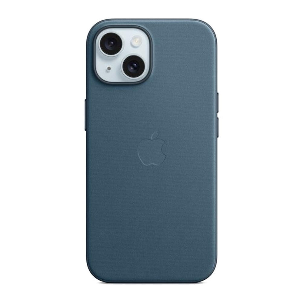 Apple Custodia MagSafe tessuto iPhone 15-Blu Pacifico