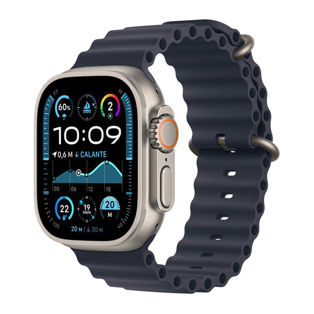 Apple Watch Ultra 2 GPS + Cellular 49mm Titanio-Naturale - Cinturino Ocean Blu