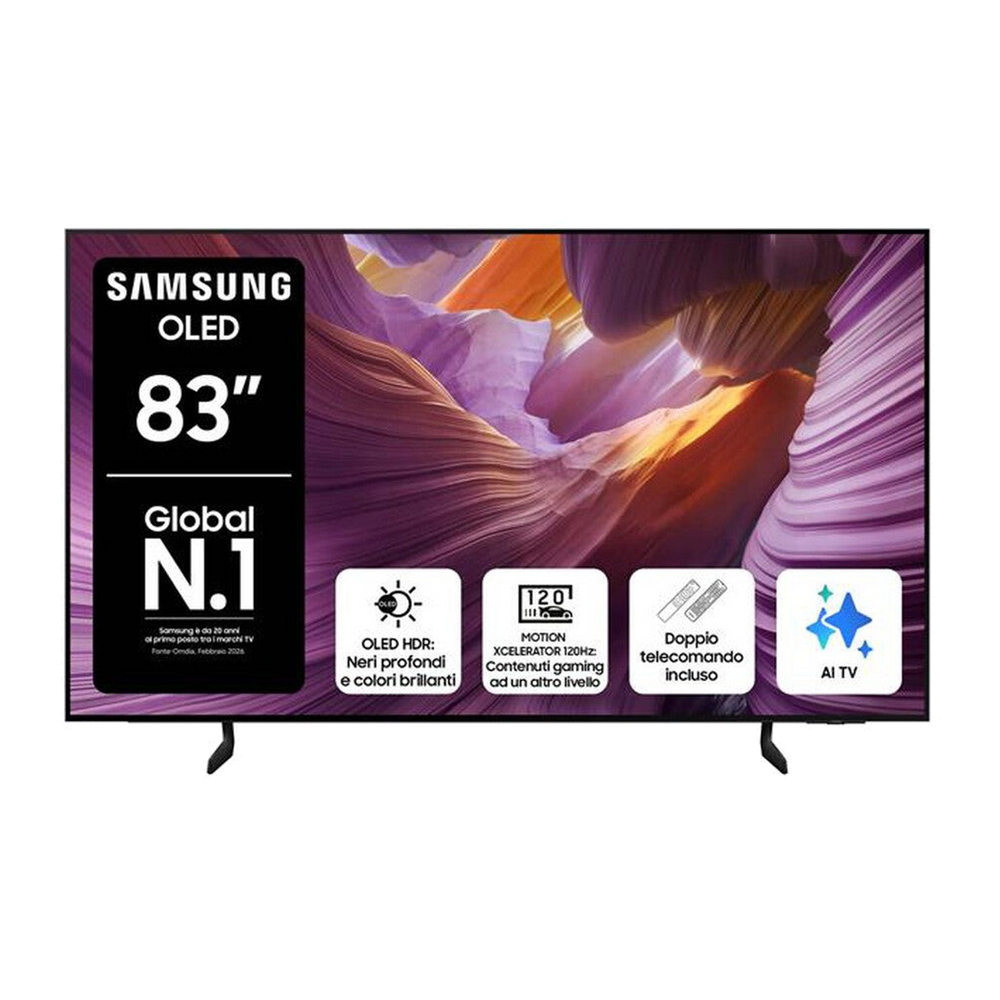 Samsung Smart TV OLED UHD 4K 83" QE83S85FAEXZT-Graphite Black